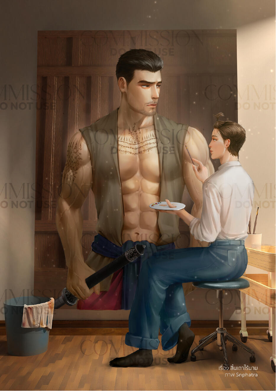 Novel Cover: Full Body, Full Color, Moderate CG