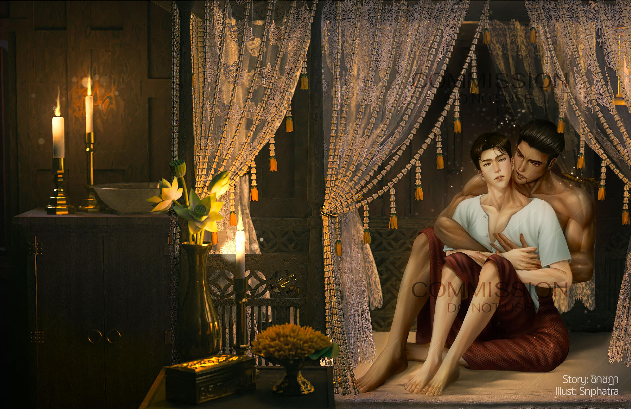 Novel Cover: Full Body, Full Color, Full CG